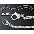 St. Leonhard Herren Kette aus Edelstahl, 45cm