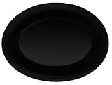 Black Elegance Oval Platter 12 x 9, Sold as 1 Dozen
