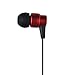 Francois et Mimi In-Ear 3.5mm Aux Hi-Fidelity Flat Cable Non-Tangle Headphones Earbuds IP610 Red