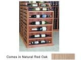 Wine Cellar Innovations Designer Series Collection Natural Red Oak Vertical Display Cabinet 34x25x6-in.