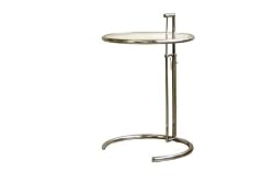 Baxton Studio Eileen Gray-style Stainless Steel Accent Table