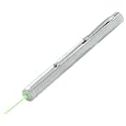 Professional High Powered Green Laser Pointer Silver Pointing Device Pen