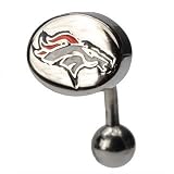 NFL Football Denver Broncos Logo Reverse Top Down Navel Ring - Free Shipping!
