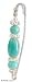 Amazonite brooch, 'Sorrento' 0.6 W 3.5 L