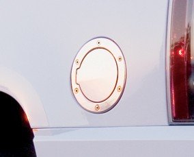 All Sales MFG Billet Aluminum Fuel DoorBrushed Chrome Ring & DoorJeepWrangler1997 to 2006