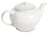 Le Creuset Stoneware 1 Quart Classic Teapot, White