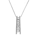 14K White Gold 1/4 ct. Diamond Journey of Love Fashion Pendant with Chain