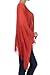 Modern Kiwi® Solid Lightweight Crepe Caftan Poncho Tunic Top