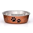 Loving Pets Bella Bowl Metallic Copper - Small