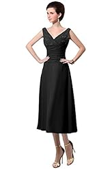 V-neck Beaded Cocktail Sleeveless Chiffon Evening Dress/Mother-of-the-Bride Dress/Prom Dress/Party Dress/Wedding Dress 