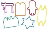 24 Jewish Silly Bandz Rubber Bands Jewish Symbols Sillybandz