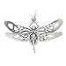 Detailed Celtic Dragonfly Pendant in Sterling Silver, #8729