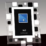 Review Jaf Gifts  / 4X6 METROPOLITAN FRAME - 4X6 METROPOLITAN GLASS WITH BALCK AND WHITE SQUARES PHOTO FRAME - frame