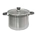 Alpha Heavy Gage 12 QT 18/10 Stainless Steel Stock Pot with Glass Lid