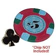 Suited Black Club Lapel Pin - Casino Supplies > Accessories > Pins