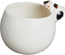 ねこがくっついてる ねこ付丸カップ 外側ミケ 波佐見焼 菊祥窯 KIK-16