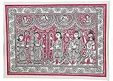 Asian Art from India ShalinCraft Madhubani Folk Paintings Home Decor Organic Color Paper 30 inches x 22 inches(madht314)