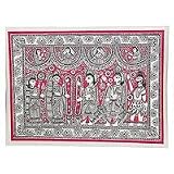Asian Art from India ShalinCraft Madhubani Folk Paintings Home Decor Organic Color Paper 30 inches x 22 inches(madht314)
