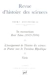 Histoires des sciences, Tome 58 - 2/2005 :
