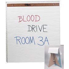 Tops(R) Tabletop Travel Easel And Pad, 22 x 25 Plain White Paper by Tops