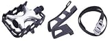 Wellgo MTB Pedals With Clips & Straps LU-964 9/16 Alloy/Steel Black. 124791