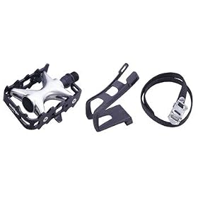 Wellgo MTB Pedals With Clips & Straps 9/16
