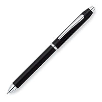 Cross Tech 3, Satin Black, Multi-Function Pen, with Black and Red Ballpoint Ink and .05mm Pencil (AT0090-3)