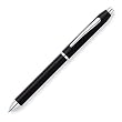 Cross Tech3 Satin Black Multi-Function Pen with Black and Red Ball-Point Ink and .05mm Pencil