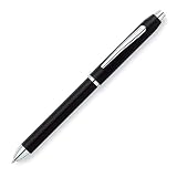 Cross Tech 3, Satin Black, Multi-Function Pen, with Black and Red Ballpoint Ink and .05mm Pencil (AT0090-3)