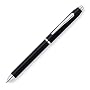 Cross Tech3 Satin Black Multi-Function Pen with Black and Red Ball-Point Ink and .05mm Pencil