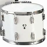 CB IS3664 10 x 14 White Parade Marching Snare Drum