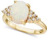 Opal and Diamond Ring