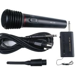 Matrix Pro Wireless Black Handheld Karaoke Microphone by Shoptronics