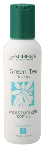 Aubrey Organics - Green Tea & Ginkgo Moisturizer Spf 15, 4 fl oz lotion