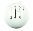 Hurst 1630016 White 6-Speed Classic Shifter Knob