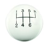 Hurst 1630016 White 6-Speed Classic Shifter Knob