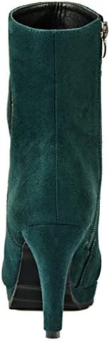 Laikakingdom Suede High Heels Fahsionable Shoes Design For Women(5.5 B(M) US, Green)