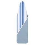 Household Essentials 7706 Ultra Reversible Ironing-Board Pad and Cover, Caribbean Blue Stripe