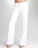 Lilia Stitch Linen Wide Leg Pant
