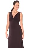 Olian Sleeveless Long Maternity Dress