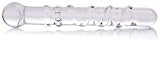 Don Wand Glass Pleasure Wand, Nubby Swirl, Clear