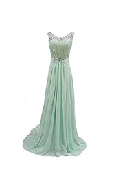 Chiffon Jeweled Lace Evening Dress  with a Court Train 