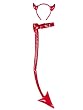 Red Classic Devil Horns Instant Halloween Costume