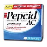 Pepcid Ac Tablets Maximum Strength For relief of heartburn 25 Ea Pepcid Ac Tablets Maximum Strength For relief of heartburn 25 Ea