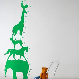 Ferm Living Animal Tower Vinyl Wall Sticker - Green