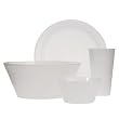 Polypropylene 13-pc. Dinnerware Set - Frost White