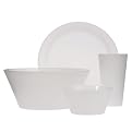 Polypropylene 13-pc. Dinnerware Set - Frost White