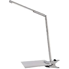 LED Clip-on Lamp - Leda Collection Chrome Finish