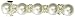 Caravan Traditional Auto Barrette Decorated With Five (5) Pearls And Crystal Rhinestones