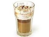 Set of 2 Chocolate Cafe Latte Candle in Glass Cup (Mocha Scented)